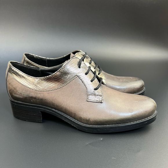 Lavorazione Artigiana Shoes - Lavorazione Artigiana Avitto Leather Oxford Shoes Lace-Up Low Block Heel Size 5